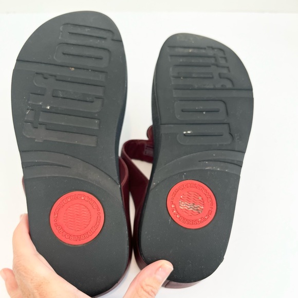 Fitflop Rola Leather Wedge Women’s Sandals Shoes Size 9 - Picture 10 of 11